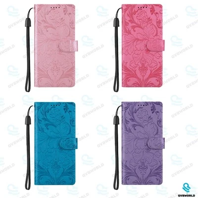 For Samsung S6 S7 Edge S8 S9 S10 Lite S10e Plus Magnetic Flip Case Leather Cover - Image 1 of 4