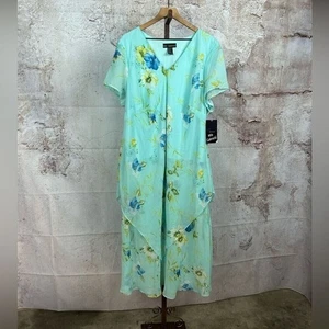 NWT MLLE GABRIELLE breezy floral romantic midi dress size 24 garden party - Picture 1 of 5