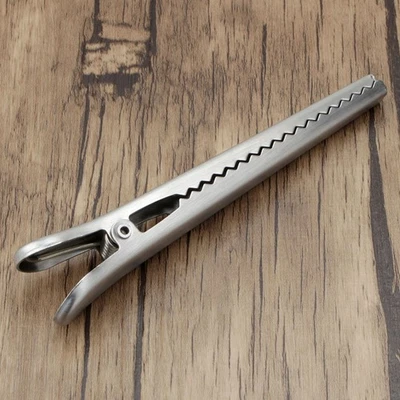  12 pezzi in acciaio inossidabile per sacchetti di conservazione degli alimenti, - Immagine 1 di 4