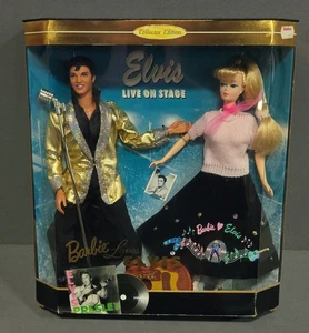 1996 Barbie Loves Elvis Gift Set #17450 NRFB Mattel Gold Lamé Edition - Picture 1 of 5