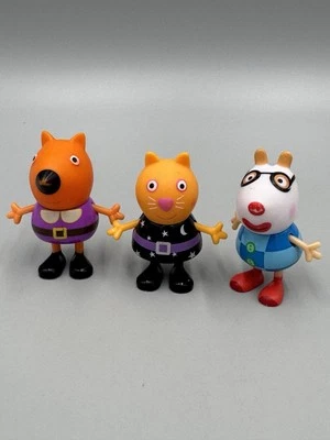 Lote De 3 Figuras De Colección Peppa Pig Incluye Pedro Pony Payaso Y Gato Caramelo Foto 1 de 4