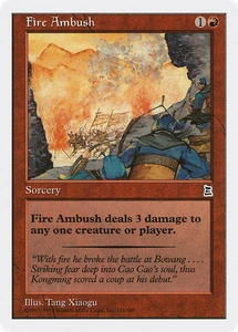Fire Ambush #111 (MP) Portal Three Kingdoms PTK Magic MTG - Picture 1 of 1