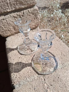 Vintage Crystal Candle Holders - Picture 1 of 2