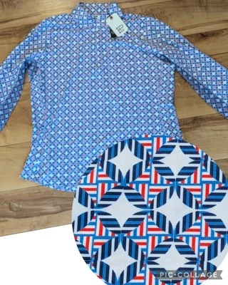 NWT EP PRO TOUR TECH Women 1/4 Zip Pullover Golf Stretch UFP 50+ Top Shirt Sz XL - Image 1 of 4