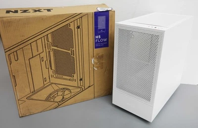 NZXT H5 Flow ATX Mid-Tower PC Case CC-H51FW-01 - White - Image 1 of 4