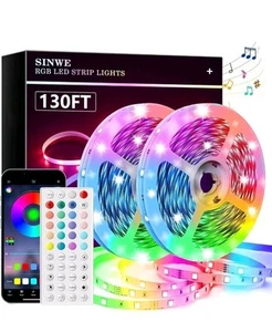 40M/ 130ft Sinwe Led Strip Lights Tape Remote + App (Household, Office, Bedroom) - Picture 1 of 9