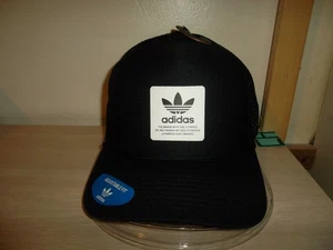U ORIGINALS DISPATCH TRUCKER CAP/HAT-ADIDAS SNAPBACK/BLACK-MESH-WHITE/NEW! NWT! - Picture 1 of 5