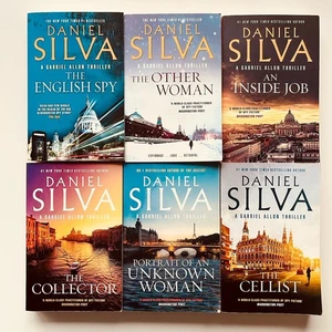 Daniel Silva Thriller Book Lot of 6 Books – Spy Espionage Suspense Big PB Novels - Picture 1 of 22