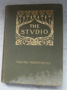 Antique Book 1903 The Studio Magazine Fine & Applied Art Twenty Seven H/B - Picture 1 of 21