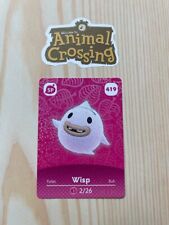 Wisp #419 Animal Crossing Amiibo Card Authentic Series 5 MINT NEVER SCANNED