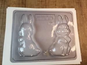 Stampo stampo per caramelle al cioccolato Apollo PASQUA Pasqua fronte retro coniglietto cavo  - Foto 1 di 14