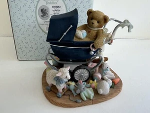 CHERISHED TEDDIES “THE FUN IS JUST BEGINNING” BOX CERT MUSICAL BRAHMS LULLABY - Picture 1 of 7