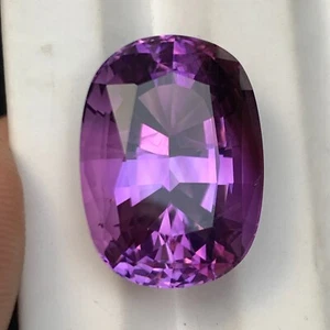 Natürlicher Amethyst lila Kissen ausgefallener Schliff loser Edelstein 33,40 Karat aus Brasilien - Bild 1 von 11