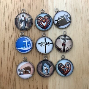 Jesus Lives Charms for Jewelry Making - Picture 1 of 20