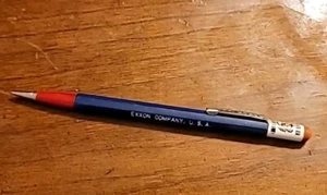 VTG Durolite Exxon Mechanical Pencil “Put A Tiger In Your Tank” Advertising - Picture 1 of 2