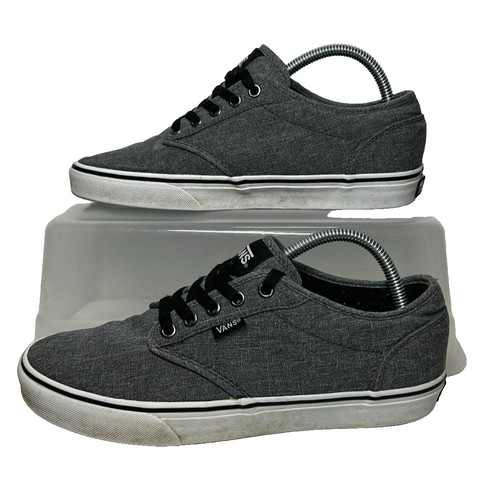 Scarpe da ginnastica Vans uomo taglia 8 Atwood grigie casual piatte stringate TC9R