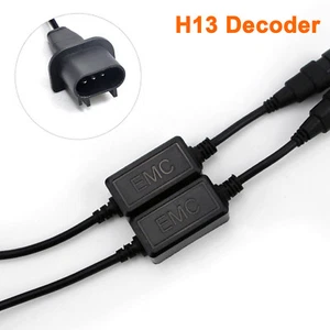 A1 2x LED Canbus Decoder H13 9008 HID Anti Flicker Harness Load Resistor Adapter - Picture 1 of 6