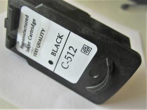 EMPTY Canon inkjet cartridge BLACK C-512 / Canon MP280 compatible - Picture 1 of 4