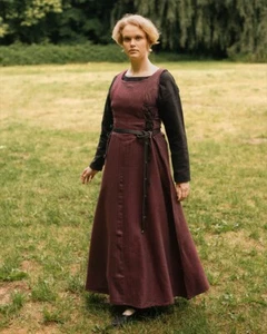 Vestido Mytholon Uma espiga Burdeos M Larp recreación medieval #12351 - Imagen 1 de 4