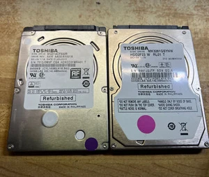 Lot of 2 Toshiba 320GB 2.5" Laptop Hard Drive - Picture 1 of 4