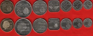 Aruba set of 7 coins: 5 cents - 5 florin 1986-2012 UNC - Picture 1 of 1