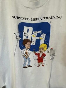 Vintage Screen Stars Best BFI Survive Media Training Single Stitch T shirt XL - Picture 1 of 9