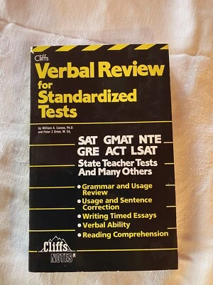 CliffsTestPrep Verbal Review for Standardized Tests by Cliffs Notes Staff, Peter - Image 1 of 3