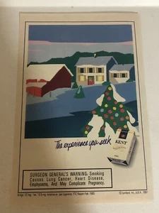 1987 Kent Cigarettes Vintage Print Ad Christmas pa31 - Picture 1 of 3