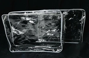 Klare Tragetasche Richtlinie transparent Handtasche Reißverschluss Aufbewahrung Kosmetik Geschenk Handtasche 2 - Bild 1 von 6