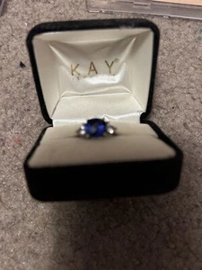 Sapphire Silver Ring Kay Jewelers  - Picture 1 of 3