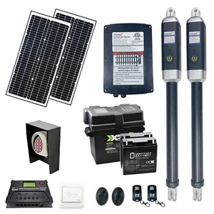 ALEKO Kit Solare Completo ETL Apricancello per Cancelli a Doppia Basculante fino a 1760 libbre - Foto 1 di 17