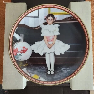 Norman Rockwell Edwin Knowles Collection, Sitting Pretty?, 1986 COA - Foto 1 di 6