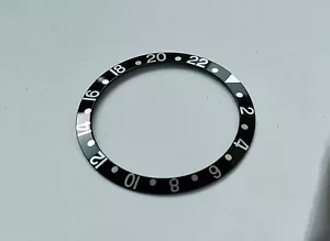 Inserto lunetta GMT I / GMT II 16710, 16718, 16758, 16760 bianco nero - Foto 1 di 2