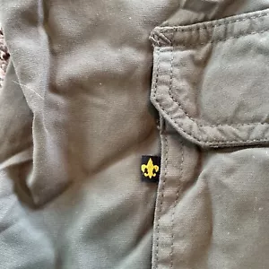 BSA Boy Scouts Cargo Pants Green Convertible Switchback Large Relaxed - Picture 1 of 7