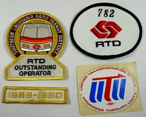 Menge Südkalifornien Rapid Transit District RTD herausragende Operator-Patches - Bild 1 von 10