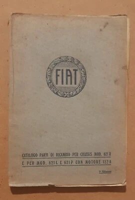 CATALOGO PER PARTI DI RICAMBIO FIAT PRIMA EDIZIONE 1941 - Immagine 1 di 4