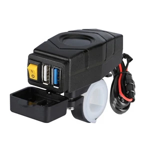 Handlebar Red Light USB Charger Quick Charger 24V 36V 48V 60V For Mobile Phones. - Picture 1 of 7