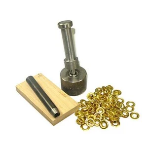Grommet Kits Brass Size #0 (1/4") - Picture 1 of 1