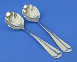 2 cucharas de cáscara de azúcar International Silver Gran Royal acero inoxidable brillante - Imagen 1 de 3