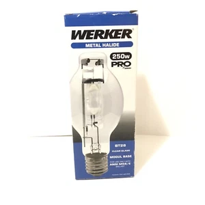 Werker Metal Halife 250W Pro Series BT28 Light Bulb 10,000 Hours 22000 Lumens - Picture 1 of 6