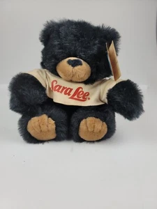 Vintage Chrisha Creations Playful Plüsch schwarz Teddybär rot Sara Lee Shirt 1988 - Bild 1 von 6
