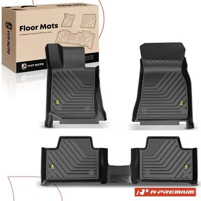 3x Front & Rear Row Black Floor Mat Liners for BMW G20 320i 2020-2023 330e 330i - Image 1 of 4