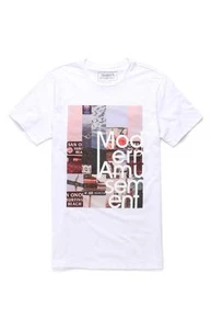 Modern Amusement Maverick California Beach Highways Tee Weiß T-Shirt Neu mit Etikett Neu - Bild 1 von 1