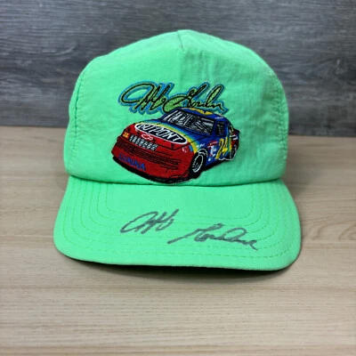 Vintage Nascar Hat Cap Snapback Green Nylon Jeff Gordon Racing USA Made Auto - Image 1 of 4
