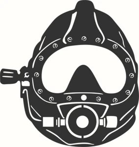 Tauchermaske Metall Wandkunst hängende Wohnkultur Sea Life Skulptur - Bild 1 von 1