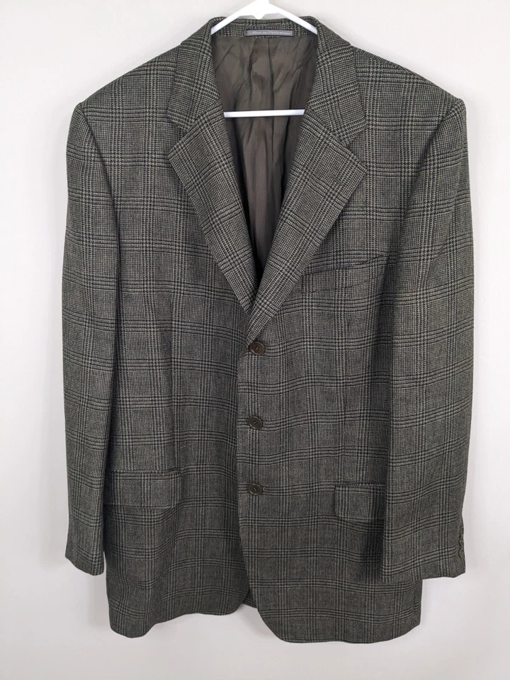 Blazer Ermenegildo Zegna Suave Para Hombre 42R Marrón 100% Mohair Sencillo Pecho Foto 1 de 4