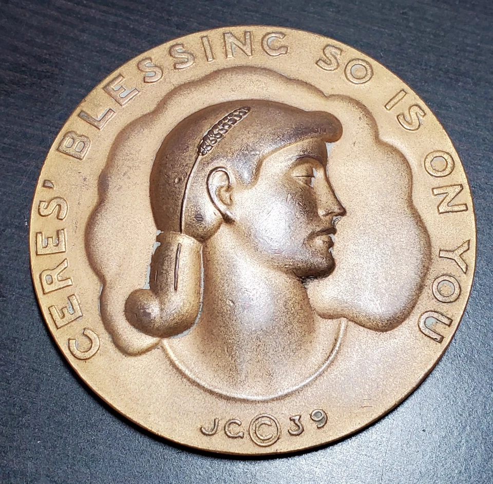 The Society of Medalists 第 20 版“Cere's Blessing”镀金奖章 1939 — 第 1/4 张图片
