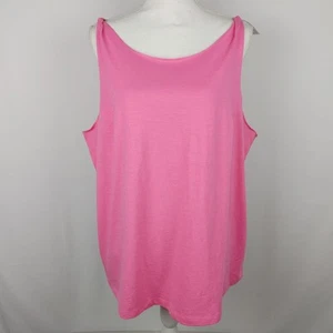Camiseta sin mangas Lane Bryant Livi Plus para mujer 18/20 lisa dos tonos rosas torcida, nueva con etiquetas - Imagen 1 de 17