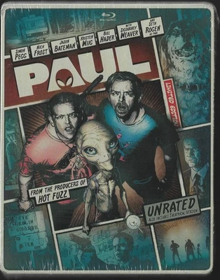 PAUL (2011) [Blu-ray + DVD] Unrated Limited Edition SteelBook NEW sci fi comedy - Image 1 of 2