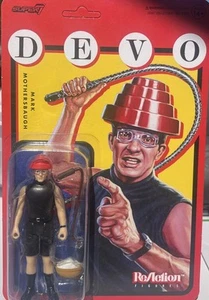 DEVO seltene Super 7 ReAction Figur Mark Mothersbaugh neu im Blister Sammlung - Bild 1 von 3